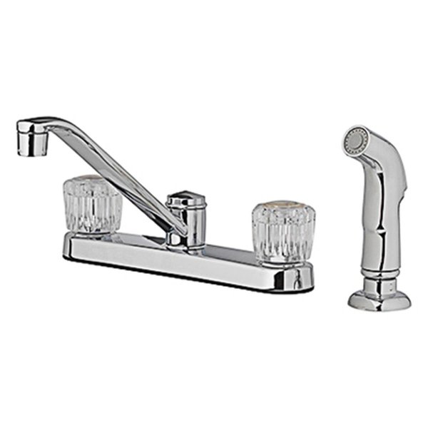 Homewerks HomePointe Kitchen Faucet with 2 Acrylic Handle - Chrome 242105